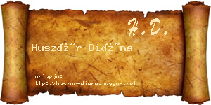 Huszár Diána névjegykártya